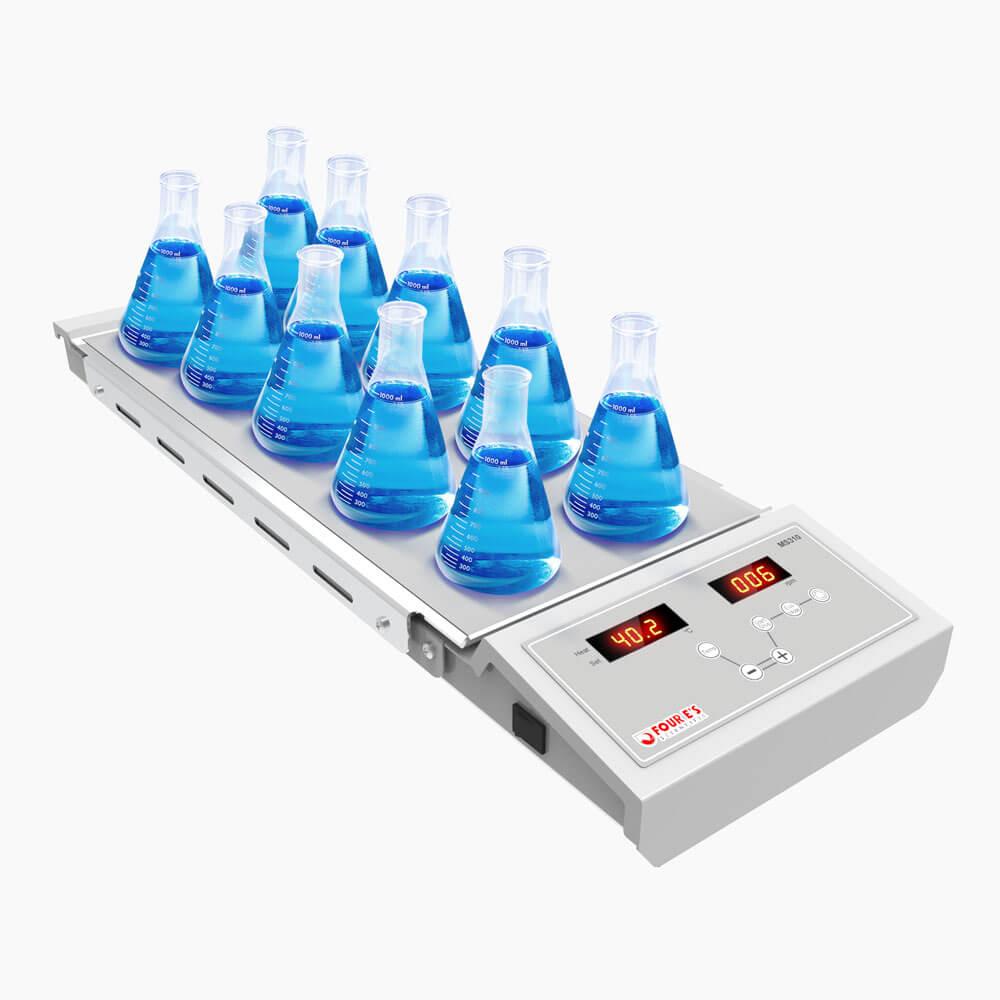 10-Position Magnetic Hotplate Stirrer, high-res