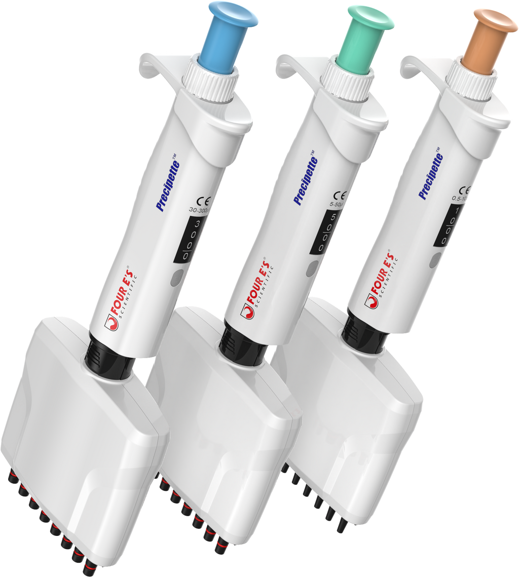 Multi-Channel Adjustable Volume Pipette, side view