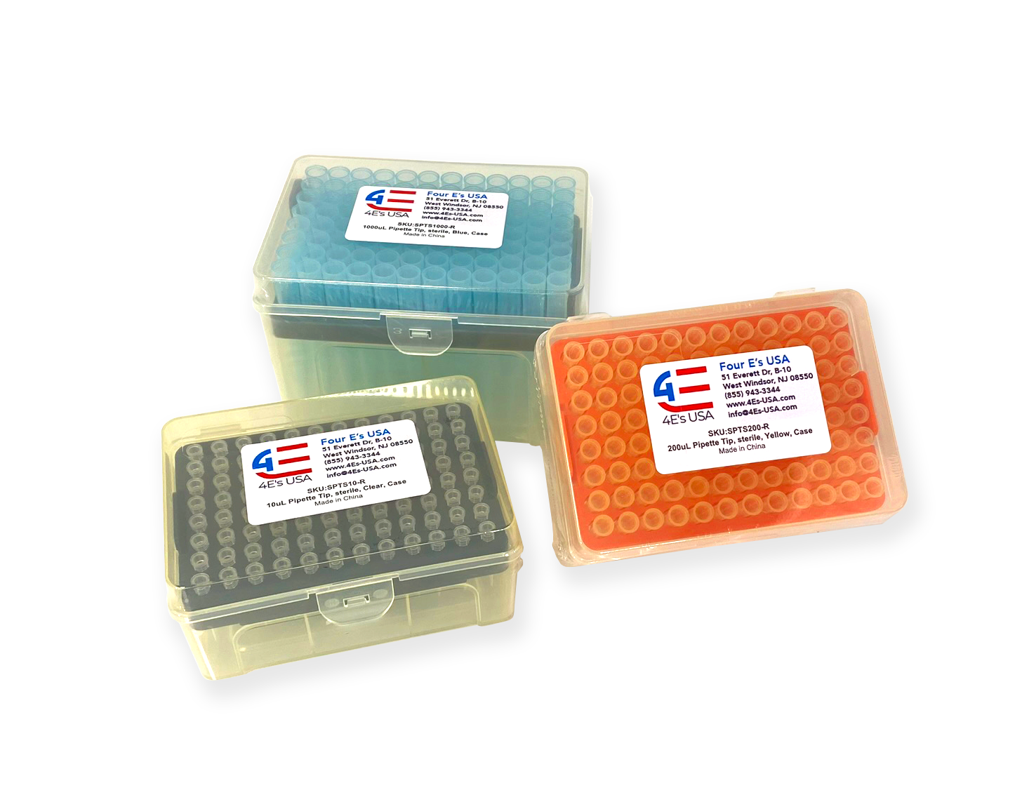 Racked Filtered Pipette Tips